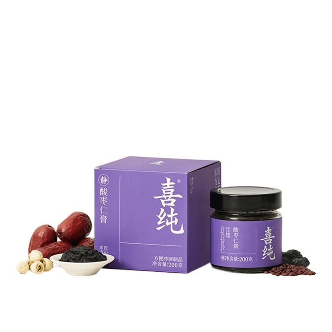 Jujube Seed Paste Sleep Traditional Formula Carefully Selected Jujube Seeds 200g*1 bottle
