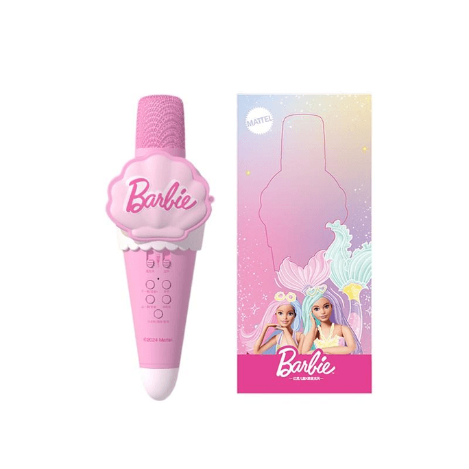 Barbie Co Branded Audio Microphone Baby Hot Item, Girl's Birthday Children's Gift Toy Microphone Barbie 214mm * 71