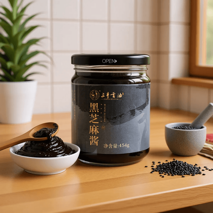 SANFENG SEASME OIL 黒ゴマペースト454g - Yami