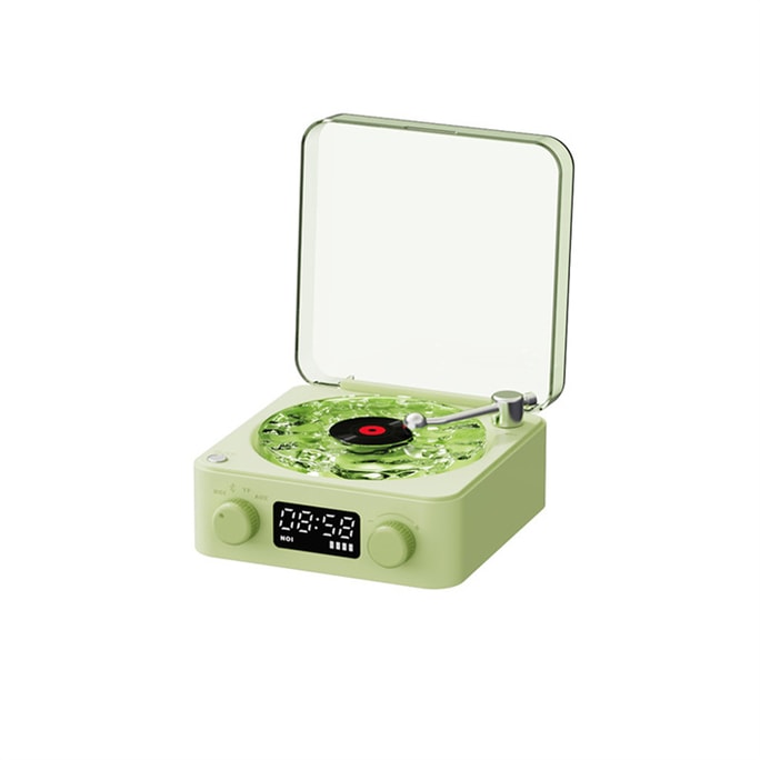 Listen To The Sea White Noise Speaker Projection Ambient Light Vintage Bluetooth Audio Sea Moss Green