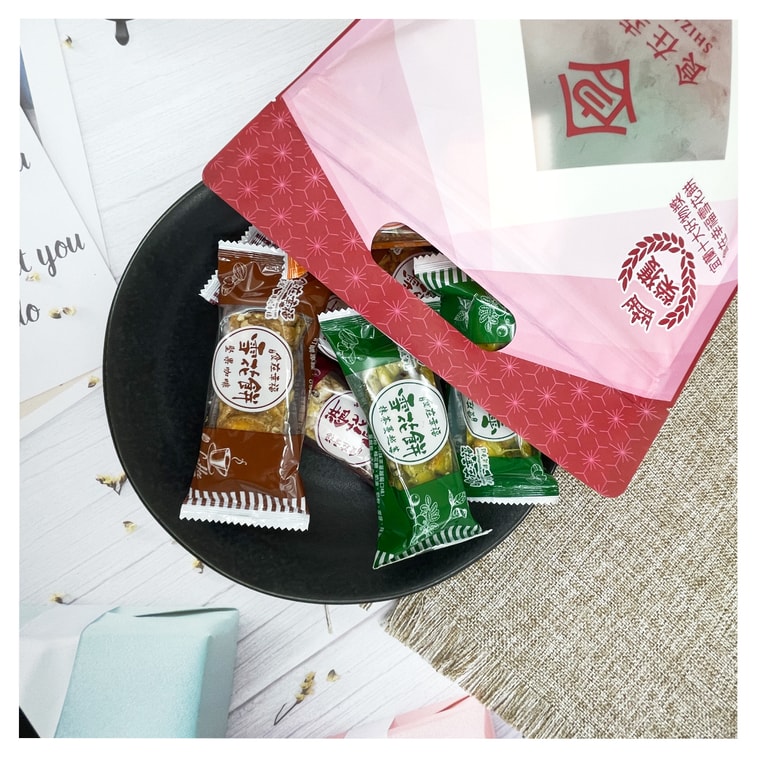 台灣 食在幸福 雪花餅 [直郵]食在幸福雪花餅 宜蘭團購美食 雪花餅綜合口味(五種口味混搭) 320g/bag 3
