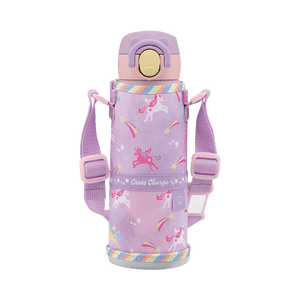 ZOJIRUSHI 象印||儿童附杯套便携保温杯SM-UA||紫色独角兽VZ 480ml