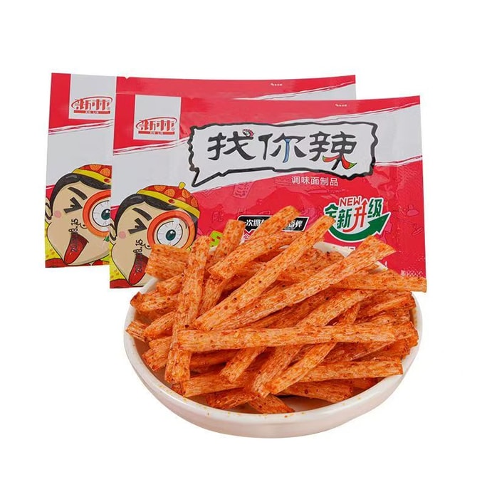 [중국 직배송] 스파이시 걸 신린 파인드 유 시스터 스파이시 스트립 - 80년대와 90년대 세대의 추억을 불러일으키는 클래식하고 맛있는 간식 (20g x 3팩)