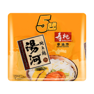 壽桃牌 非油炸 湯河粉 鮑魚雞汁味 5包入 375g