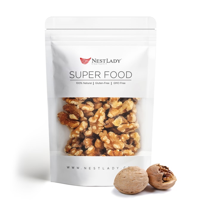 Raw Walnuts | California Nuts|No Shell | Resealable Package Fresh | Non-GMO | No Preservatives | shelled 130g