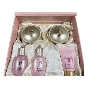 【香港直邮】 韩国 THE HISTORY OF WHOO后 水妍面霜增量套盒 面霜30ml*2+水乳各20ml+洗面奶13ml 清爽补水保湿 夏日水润肌肤必备套组