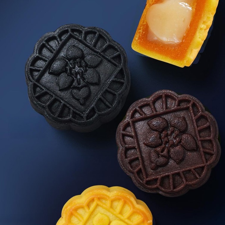 廣州酒家 玲瓏臻品流心月餅糕點禮盒 12枚 780g【榛果巧克力流心*4+黑松露流心*4+芝士流心奶黃*4】【短保效期特別促銷 介意慎拍】 11