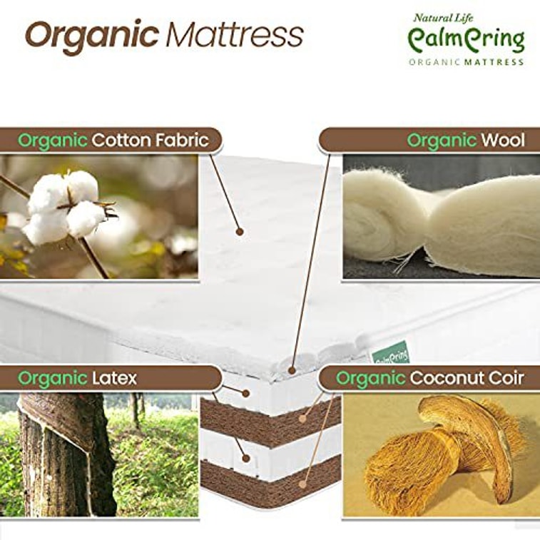 Colva Mattress - Organic Latex and Coconut Coir Medium Firm - FULL SIZE 4