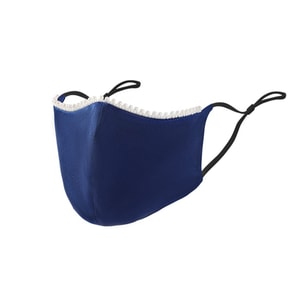 [중국 직배송] HSPM 디자이너 스타일 가볍고 고급스러운 패션 크리에이티브 진주 뽕나무 실크 선크림 마스크, 시안 블루, 1개