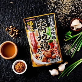 Nabe Zanmai Hinai Chicken Soup - Hot Pot Soup Base ,Soy Sauce Flavor, 24.69 oz 【 For Soba, Zosui Porridge and Udon 】
