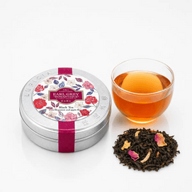Tokyo Limited Edition Earl Grey "Romantique" Black Tea, Bergamot & Apple Flavor Loose Leaf, 1.76 oz