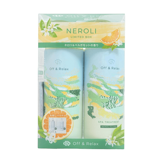 SPA 샴푸 & 컨디셔너 오렌지 블라썸 리미티드 세트 15.56 fl oz+15.56 fl oz [순한 세정력][손상 복구 & 영양 공급]