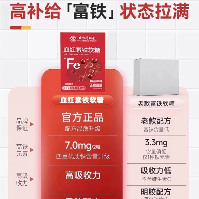 Rose Iron Gummy, Formulated with Highly Absorptive Iron  90g 5