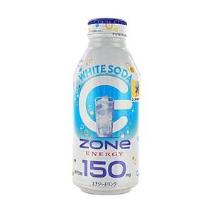 Zone Energy Drink White Soda Flavor High Caffeine, 13.53 fl oz 【Carbonated Yogurt Styled Refreshment Mental Focus】