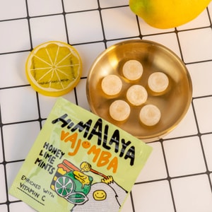 Mint & Lime Honey Flavored Candy ,0.53 oz[Rich In Vitamin C] [Salt Replenishment, Refreshing And Greasy] *5【5 Pack】