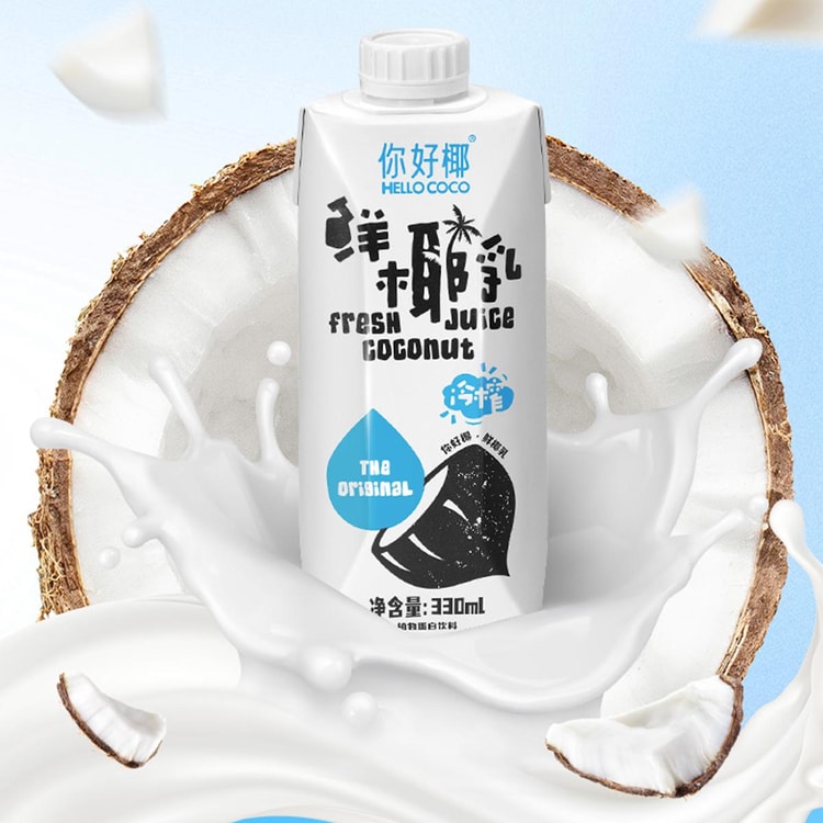 なっつみるく HELLO COCO フレッシュココナッツミルク、11.2液量オンス - Yami