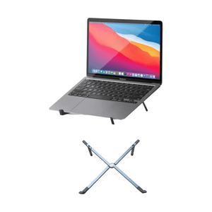 Fold Laptop Stand – Ultra-Slim Foldable & Portable Laptop Stand – Ergonomic & Optimized Viewing Angle – for 13 to 16 Inch MacBooks & Laptops, 10 to 16 Inch iPads & Tablets- Blue1排出