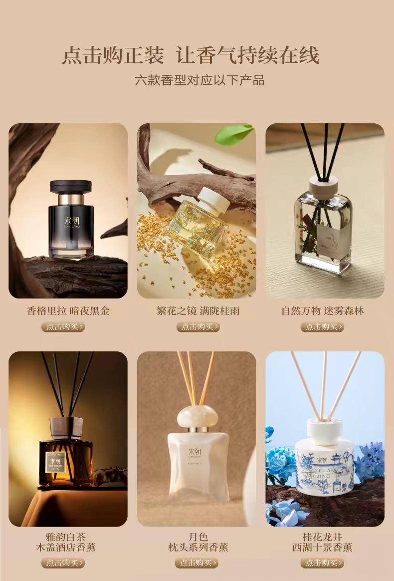 【中国直邮】  宋朝 香薰试香体验装6ml精油小样香氛1ml*6