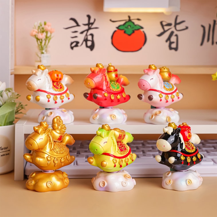 New Style Little Horse Caicai Rotating Decoration, Desktop Ornament ...
