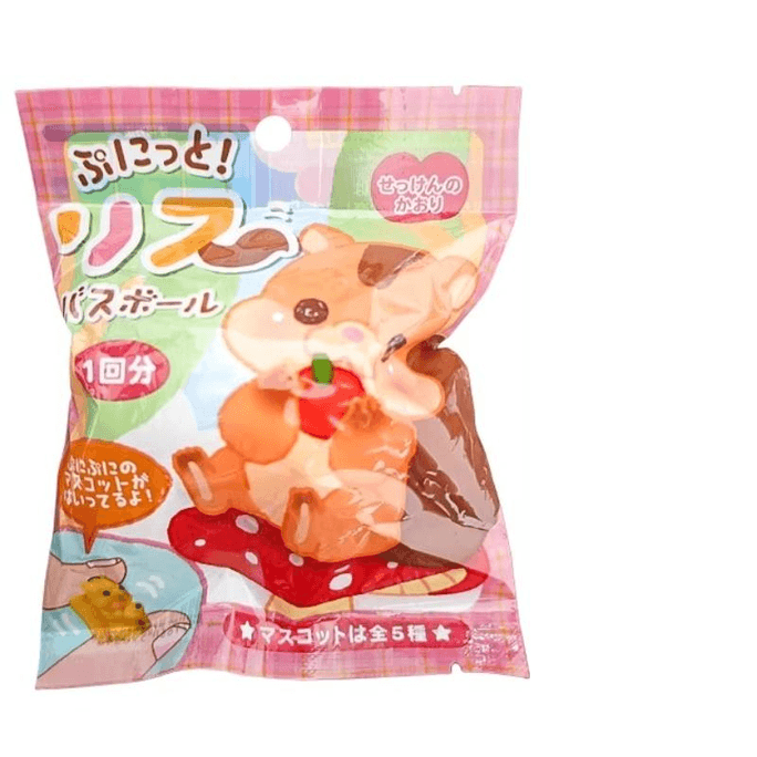 【中国直邮】 美国 中国城超市 松鼠 卡通玩具泡澡球 宝宝盲盒 48g 1个装