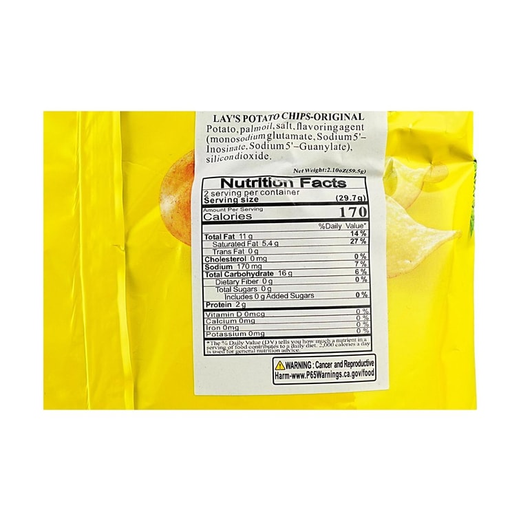 Potato Chips-Original 2.10 oz 8
