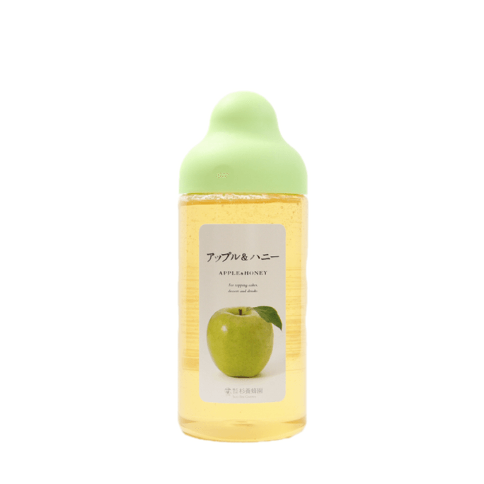 【日本直邮】杉养蜂园水果蜂蜜柚子果汁蜜富含VC 苹果味500g