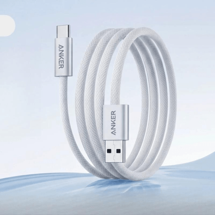 【중국 직배송】Anker 앵커 USB-C 오염 방지 케이블 안드로이드/iPhone15-17 차량용 화이트 1m 1개