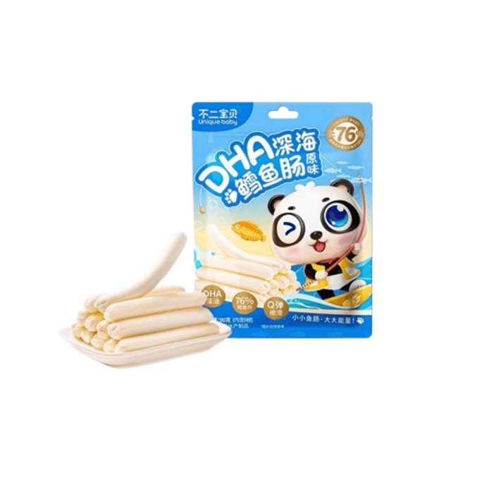 Cod sausage without additives with ham and meat sausage spiced popping paste sausage baby original flavor 100g