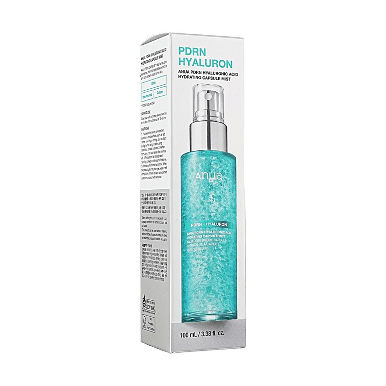 PDRN Hyaluronic Acid Capsule Mist, Hydrating & Repairing Facial Spray with Collagen, Glow Boosting,  3.38 fl. oz. 4