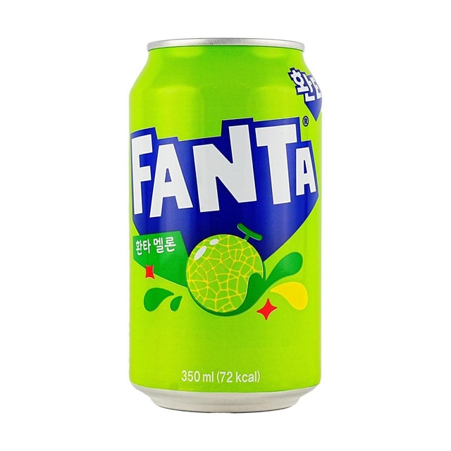 KOREA COCA COLA ファンタ メロンフレーバーソーダ 11.83液量オンス - Yami