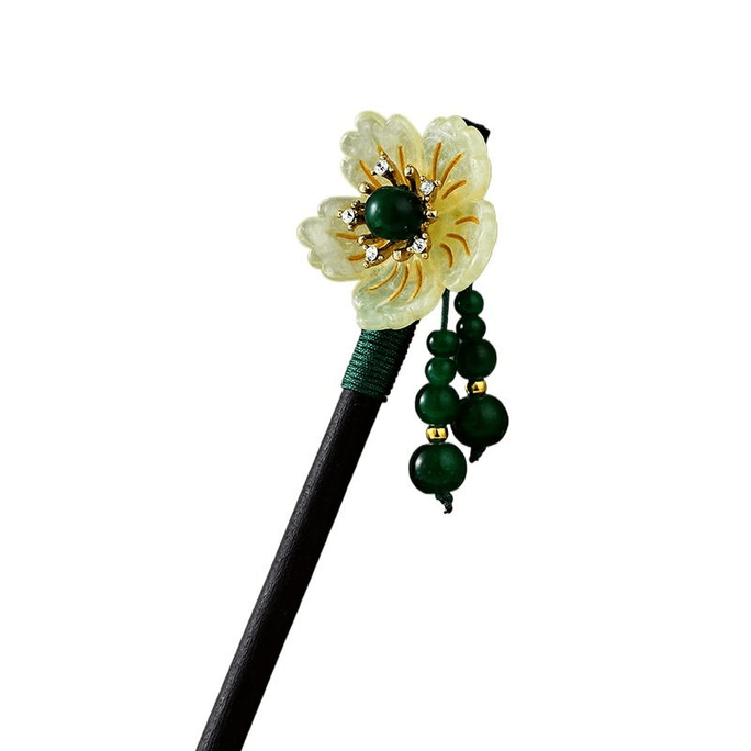 Dear Wife, Antique Style Hairpin, Wooden Tassel,Ancient Costume Hairpin, Chrysanthemum Tea, 1 Tube