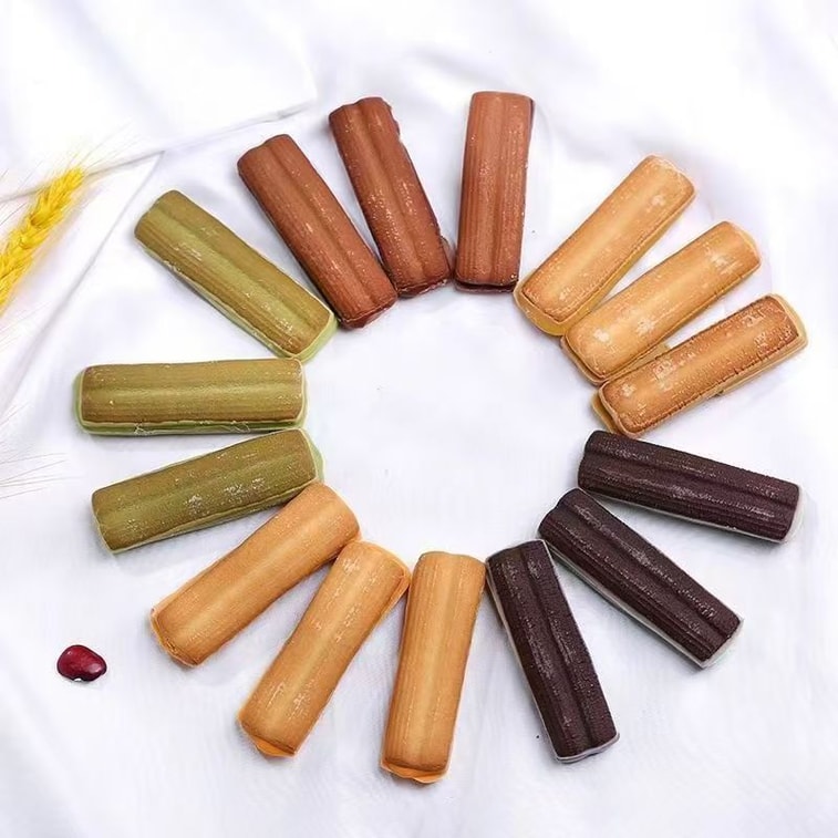 FRANZZI フラペチーノクッキー、ヨーグルトチョコレート + 抹茶チョコレート + レッドベルベットストロベリーフレーバー、38g x 3袋 3