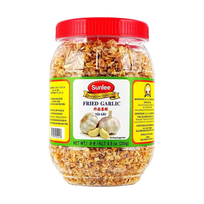 泰國SUNLEE 炸蒜蓉酥 炸蒜片 250g【可用於麵條河粉火鍋沾料】