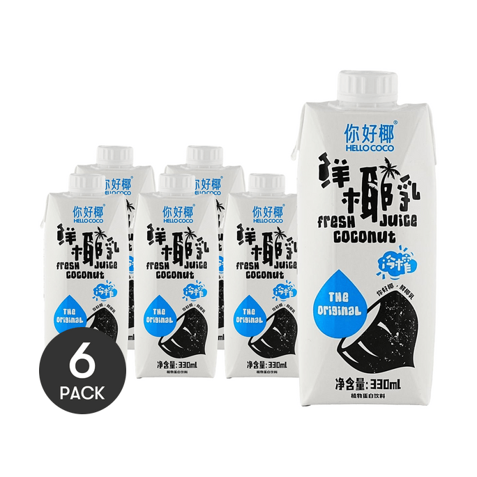 Fresh Coconut Milk, 11.2 fl oz *6【6 Packs】