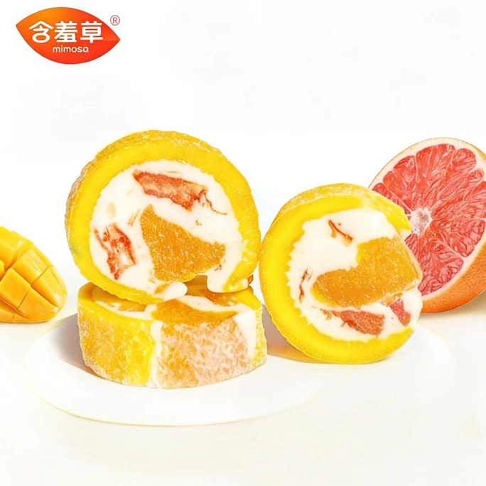 Pudica [Solid Yang Zhi Gan Lu] Mango Grapefruit Milky Flavor 85g*2 Bags Casual Internet-Famous Snack for Craving Relief