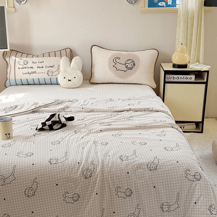 中国直送】Lullabuy Capi パートナー ジェリー サマーキルト 4点セット