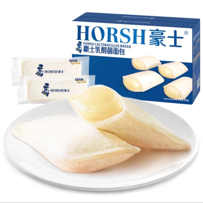 【中国直邮】 豪士 乳酸菌面包420g*1箱【约18包】速食早餐夹心零食食品整箱