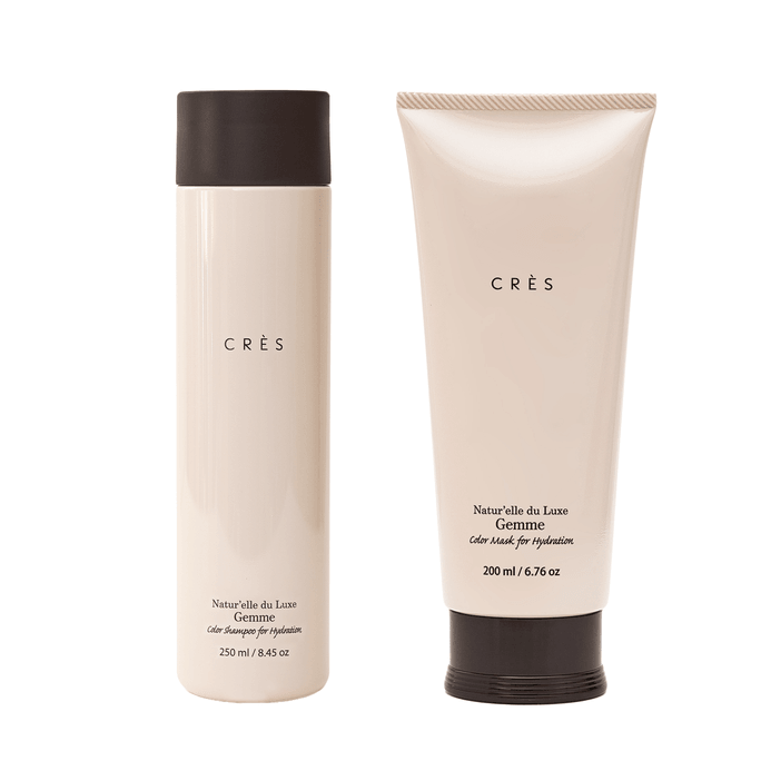 CRES Gemme 컬러 잠금 & 보습 샴푸(250ml) + 보습 컨디셔너(200ml) 세트(일본)