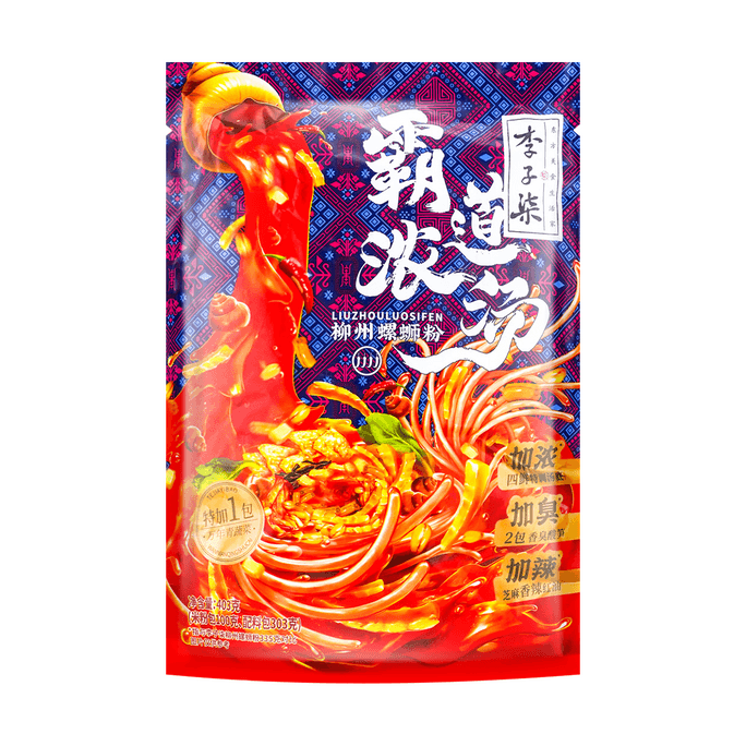 李子柒 霸道浓汤柳州螺蛳粉 加浓加臭加辣 403g【重磅新品】