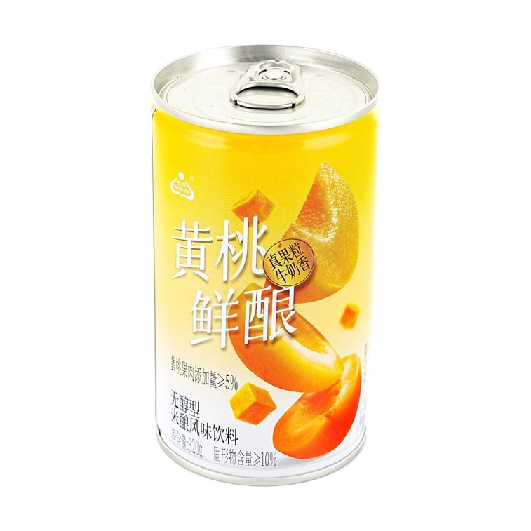 Yellow Peach Fresh Brew,Non-Alcoholic Rice Wine Flavored Beverage, 11.3 oz *6【6 Pack】 3