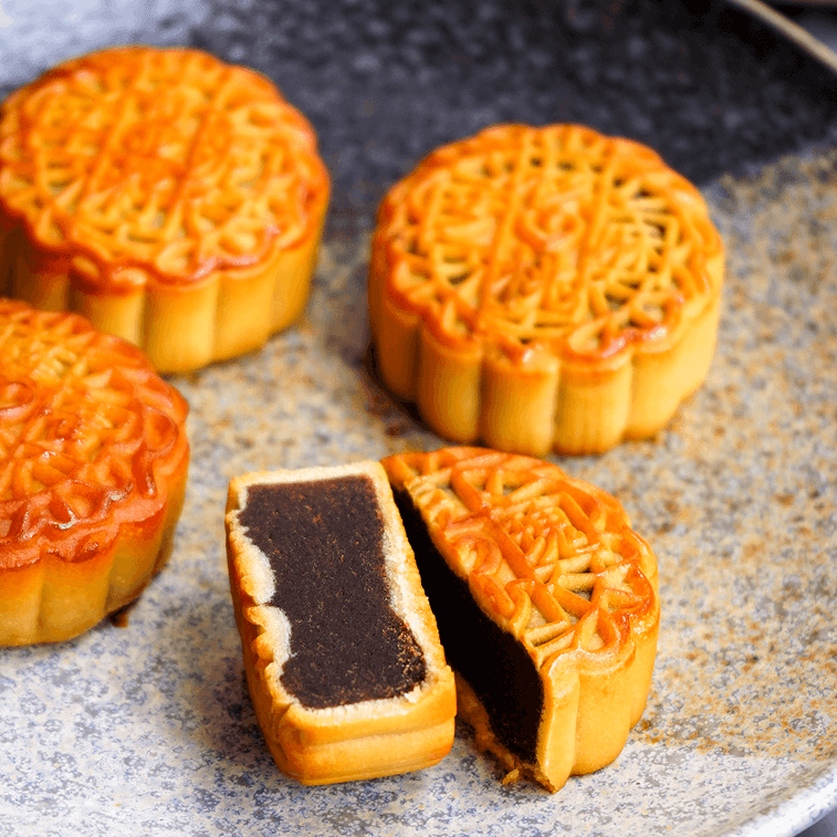 【全美超低價】【絕美蘇杭風】知味觀 知味雅月 月餅禮盒 8枚入 640g 蛋黃蓮蓉月餅*2 芋泥奇亞籽月餅*2 玫瑰豆沙月餅*2 黑芝麻核桃紅豆月餅*2 4