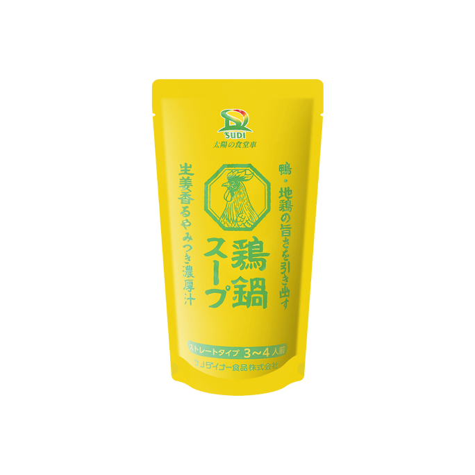 日本SUNDINER 雞肉火鍋底料 濃香薑高湯 600g