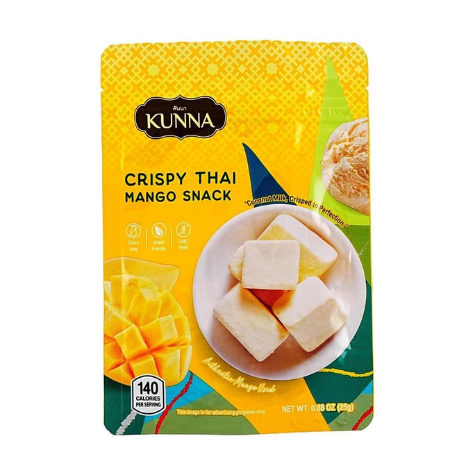 泰國KUNNA 椰子凍乾 椰子糖 芒果口味 25g【小紅書人氣推薦】【蔡文靜同款】