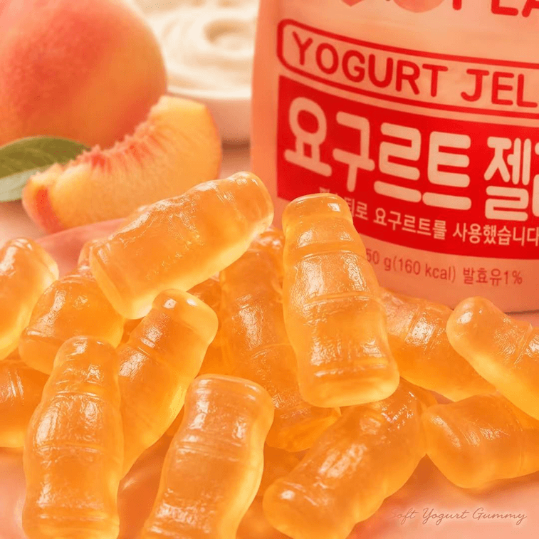 Green Grape Hard Candy + Yogurt Peach Gummy 153g+50g n Imported Fruit Flavored Candy Snack 11
