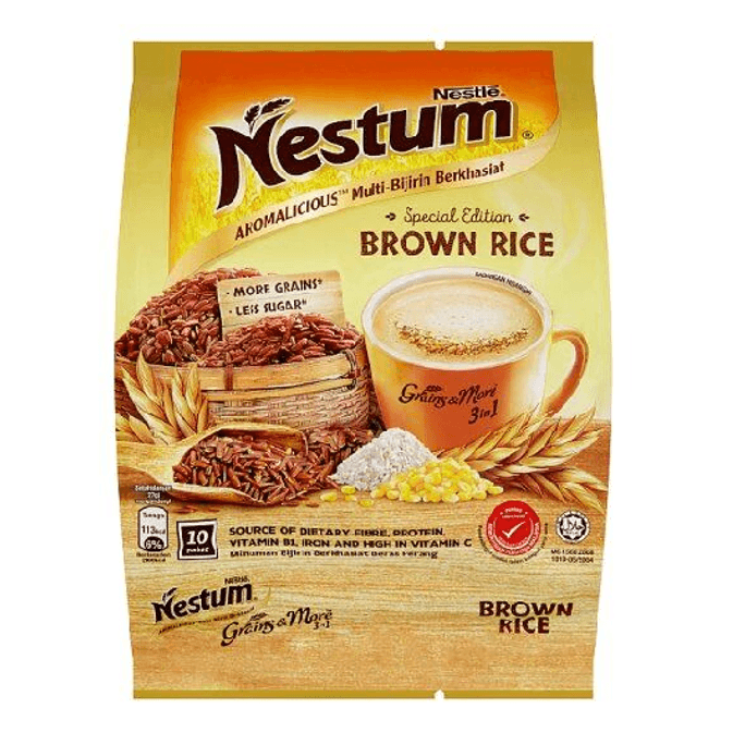 NESTUM Grains & More 3 in 1 Brown Rice 10 x 27g