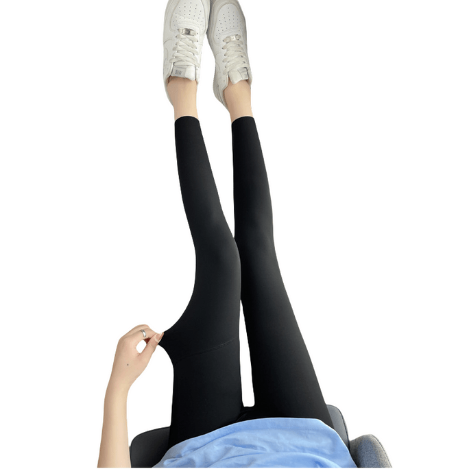 Shark Pants Outdoor Cycling Thin Cropped Shaping Slimming Yoga Pants Black S Size