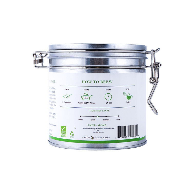 BESTLEAFTEA  新茶 醇香 茉莉毛峰绿茶 3oz/80g 罐装 4