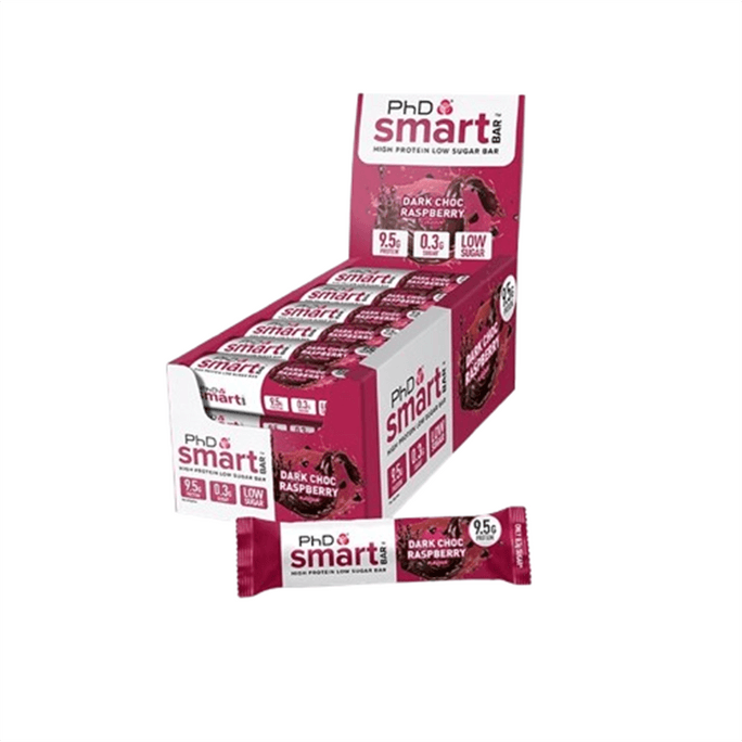 Smart Mini Protein Bar Fitness Filling Meal Replacement Energy Bar Dark Chocolate Raspberry Flavor 32g*24 Pieces/box