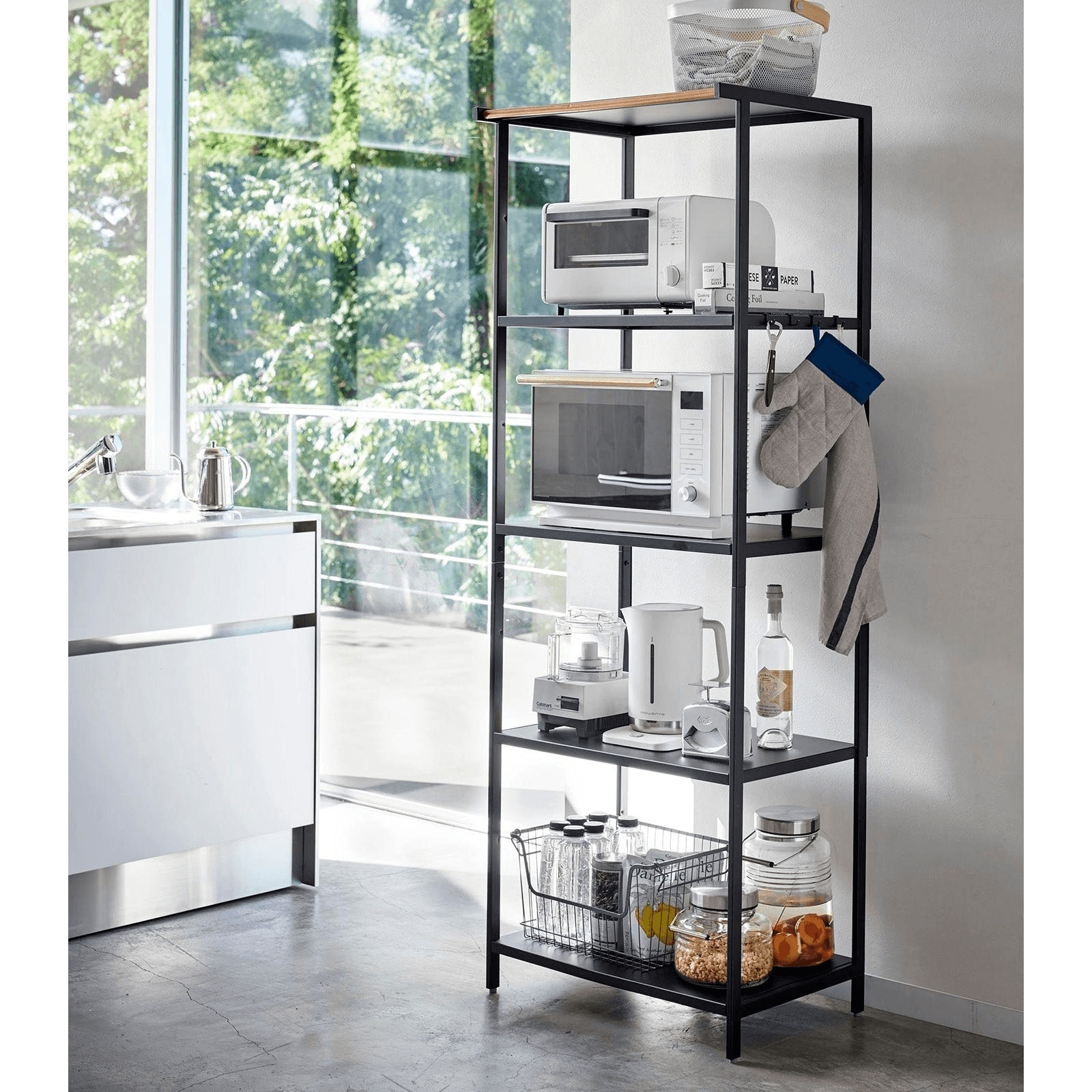 somabito ラック Storage Rack - 67-Inch (67 H) - Steel Black 1 piece - Yami.com