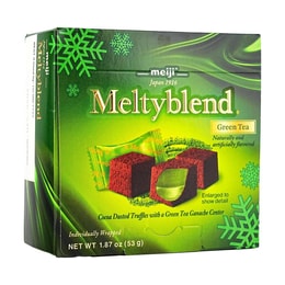 日本MEIJI明治 MELTYBLEND 雪吻抹茶松露夹心巧克力 53g